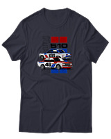 T-Shirt Αντρικό - 1971 Datsun BRE 510 - Color Thumbnail Σκούρο Μπλε