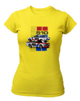 T-Shirt Στενή Γραμμή Γυναικείο - 1971 Datsun BRE 510 - Color Thumbnail Κίτρινο