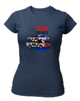T-Shirt Στενή Γραμμή Γυναικείο - 1971 Datsun BRE 510 - Color Thumbnail Σκούρο Μπλε
