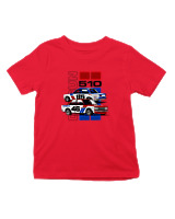 T-Shirt  Παιδικό - 1971 Datsun BRE 510 - Color Thumbnail Κόκκινο