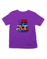 T-Shirt  Παιδικό - 1971 Datsun BRE 510 - Color Thumbnail Σκούρο Μωβ