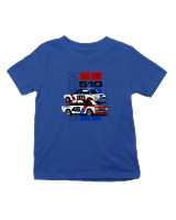 T-Shirt  Παιδικό - 1971 Datsun BRE 510 - Color Thumbnail Μπλε Ρουά