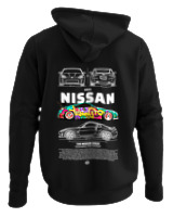 Φούτερ με κουκούλα Αντρικό - 350Z Nissan - Color Thumbnail Μαύρο