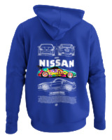 Φούτερ με κουκούλα Αντρικό - 350Z Nissan - Color Thumbnail Μπλε Ρουά