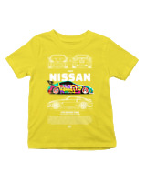 T-Shirt  Παιδικό - 350Z Nissan - Color Thumbnail Κίτρινο