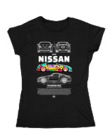Κοριτσίστικο Κοντομανικο Παιδικό - 350Z Nissan - Color Thumbnail Μαύρο