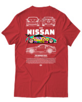 T-Shirt Αντρικό - 350Z Nissan - Color Thumbnail Κόκκινο
