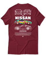 T-Shirt Αντρικό - 350Z Nissan - Color Thumbnail Σκούρο Κόκκινο