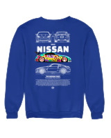 Φούτερ χωρίς κουκούλα Γυναικείο - 350Z Nissan - Color Thumbnail Μπλε Ρουά