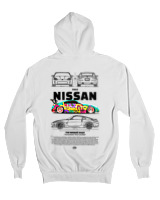 Ζακέτα Φούτερ με κουκούλα Αντρικό - 350Z Nissan - Color Thumbnail 'Ασπρο