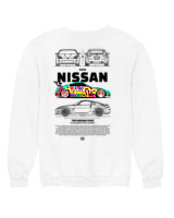 Φούτερ χωρίς κουκούλα Γυναικείο - 350Z Nissan - Color Thumbnail 'Ασπρο