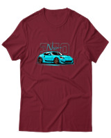 T-Shirt Αντρικό - 370 Nissan - Color Thumbnail Σκούρο Κόκκινο