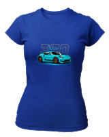 T-Shirt Στενή Γραμμή Γυναικείο - 370 Nissan - Color Thumbnail Μπλε Ρουά