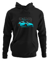 Φούτερ με κουκούλα Αντρικό - 370 Nissan - Color Thumbnail Μαύρο