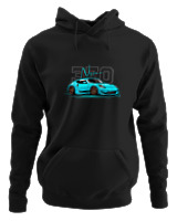 Φούτερ με κουκούλα Γυναικείο - 370 Nissan - Color Thumbnail Μαύρο