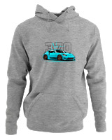 Φούτερ με κουκούλα Γυναικείο - 370 Nissan - Color Thumbnail Γκρι Μελανζέ