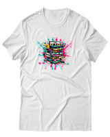 T-Shirt Αντρικό - 90s Classic - Color Thumbnail Άσπρο