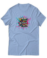 T-Shirt Αντρικό - 90s Classic - Color Thumbnail Γαλάζιο