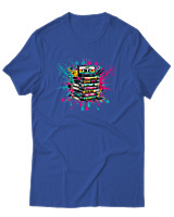 T-Shirt Αντρικό - 90s Classic - Color Thumbnail Μπλε Ρουά