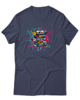 T-Shirt Αντρικό - 90s Classic - Color Thumbnail Μπλε Γκρι