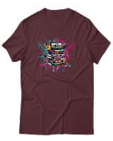T-Shirt Αντρικό - 90s Classic - Color Thumbnail Μπορντό