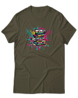 T-Shirt Αντρικό - 90s Classic - Color Thumbnail Χακί