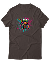 T-Shirt Αντρικό - 90s Classic - Color Thumbnail Καφέ