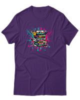T-Shirt Αντρικό - 90s Classic - Color Thumbnail Σκούρο Μωβ