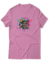 T-Shirt Αντρικό - 90s Classic - Color Thumbnail Ροζ