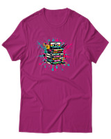 T-Shirt Αντρικό - 90s Classic - Color Thumbnail Φουξια