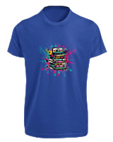 T-Shirt Fit Αντρικό - 90s Classic - Color Thumbnail Μπλε Ρουά