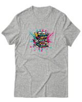 T-Shirt  Γυναικείο - 90s Classic - Color Thumbnail Γκρί Μελανζέ