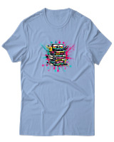 T-Shirt  Γυναικείο - 90s Classic - Color Thumbnail Γαλάζιο