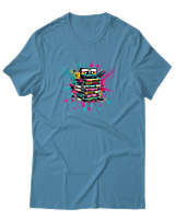 T-Shirt  Γυναικείο - 90s Classic - Color Thumbnail Τυρκουάζ