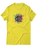T-Shirt  Γυναικείο - 90s Classic - Color Thumbnail Κίτρινο