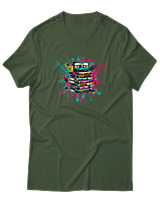T-Shirt  Γυναικείο - 90s Classic - Color Thumbnail Κυπαρισσί