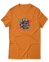 T-Shirt  Γυναικείο - 90s Classic - Color Thumbnail Πορτοκαλί