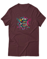 T-Shirt  Γυναικείο - 90s Classic - Color Thumbnail Μπορντό