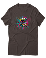 T-Shirt  Γυναικείο - 90s Classic - Color Thumbnail Καφέ