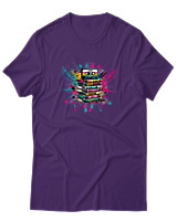 T-Shirt  Γυναικείο - 90s Classic - Color Thumbnail Μώβ