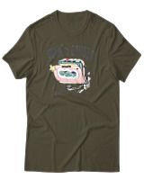 T-Shirt Αντρικό - 90's Hits - Color Thumbnail Χακί