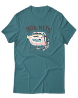 T-Shirt Αντρικό - 90's Hits - Color Thumbnail Μπλε Πράσινο