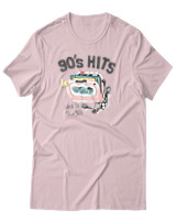 T-Shirt Αντρικό - 90's Hits - Color Thumbnail Απαλό Ροζ