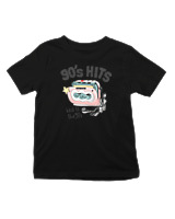T-Shirt  Παιδικό - 90's Hits - Color Thumbnail Μαύρο