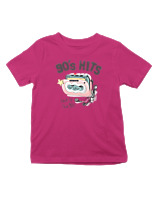 T-Shirt  Παιδικό - 90's Hits - Color Thumbnail Φουξια