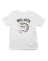 T-Shirt  Παιδικό - 90's Hits - Color Thumbnail 'Ασπρο