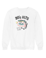 Φούτερ χωρίς κουκούλα Αντρικό - 90's Hits - Color Thumbnail 'Ασπρο