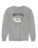 Φούτερ χωρίς κουκούλα Αντρικό - 90's Hits - Color Thumbnail Γκρι Μελανζέ