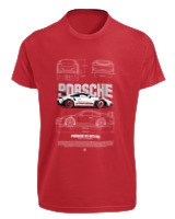 T-Shirt Fit Αντρικό - 911 GT3  - Color Thumbnail Κόκκινο