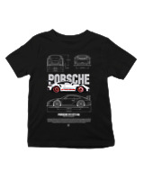 T-Shirt  Παιδικό - 911 GT3  - Color Thumbnail Μαύρο